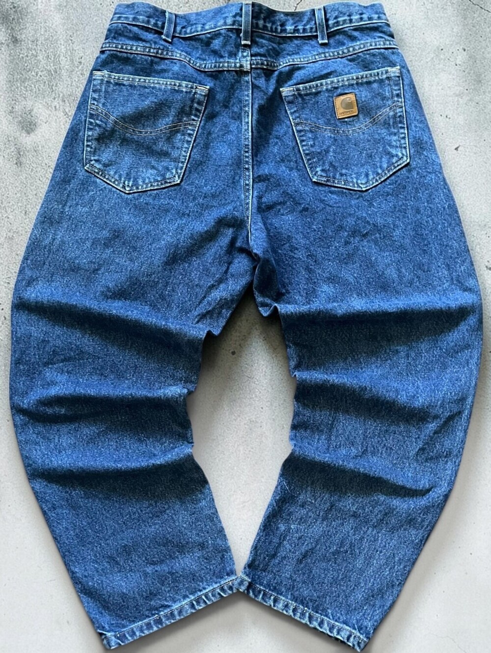 Vintage Carhartt Baggy Jeans Relaxed Fit Denim Pants Fits Size 35 x 27.5 Indigo